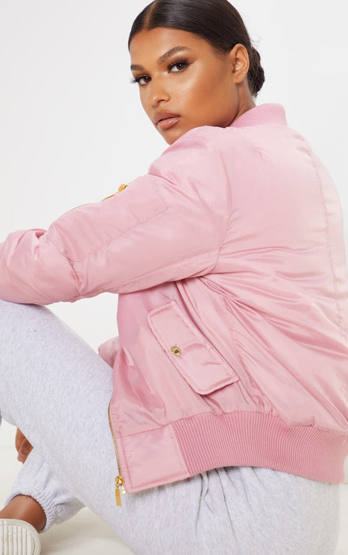 PLT ALEXUS PINK BOMBER JACKET